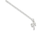 FJC Finejewelers Sterling Silver 10inch Solid Polished Palm Tree Anklet