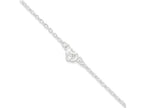 FJC Finejewelers Sterling Silver Flower Charm Anklet