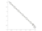 FJC Finejewelers Sterling Silver 10inch Solid Polished Fancy Link Anklet