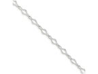 FJC Finejewelers Sterling Silver 10inch Solid Polished Fancy Link Anklet