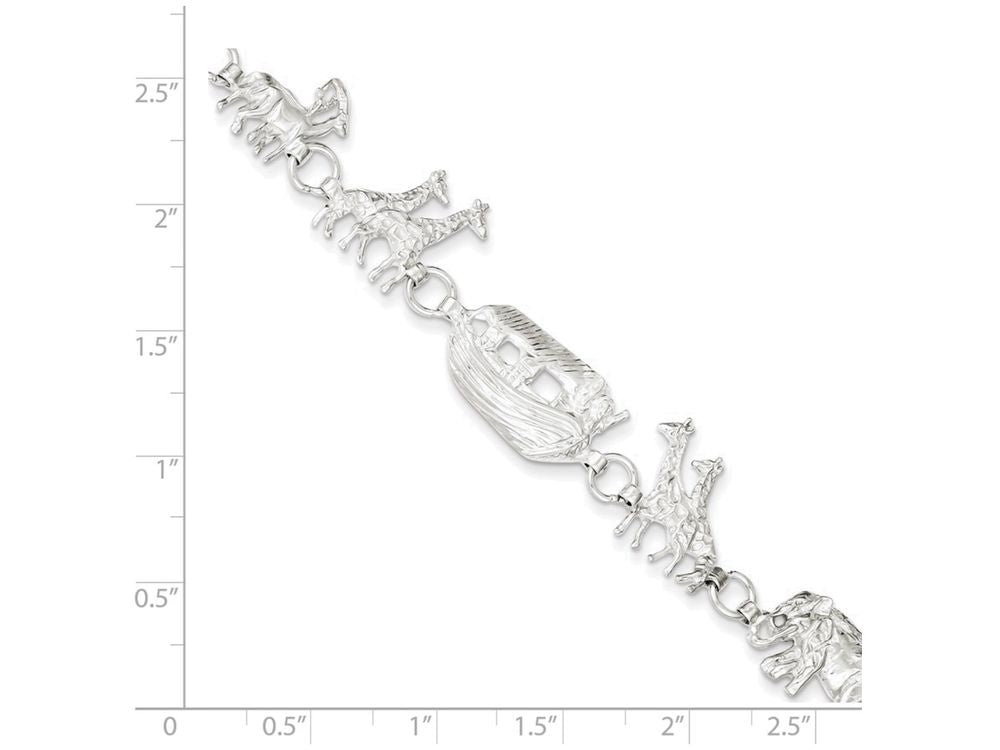 FJC Finejewelers Sterling Silver Noah's Ark Bracelet