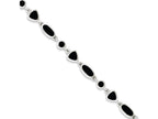 FJC Finejewelers Sterling Silver Onyx Bracelet