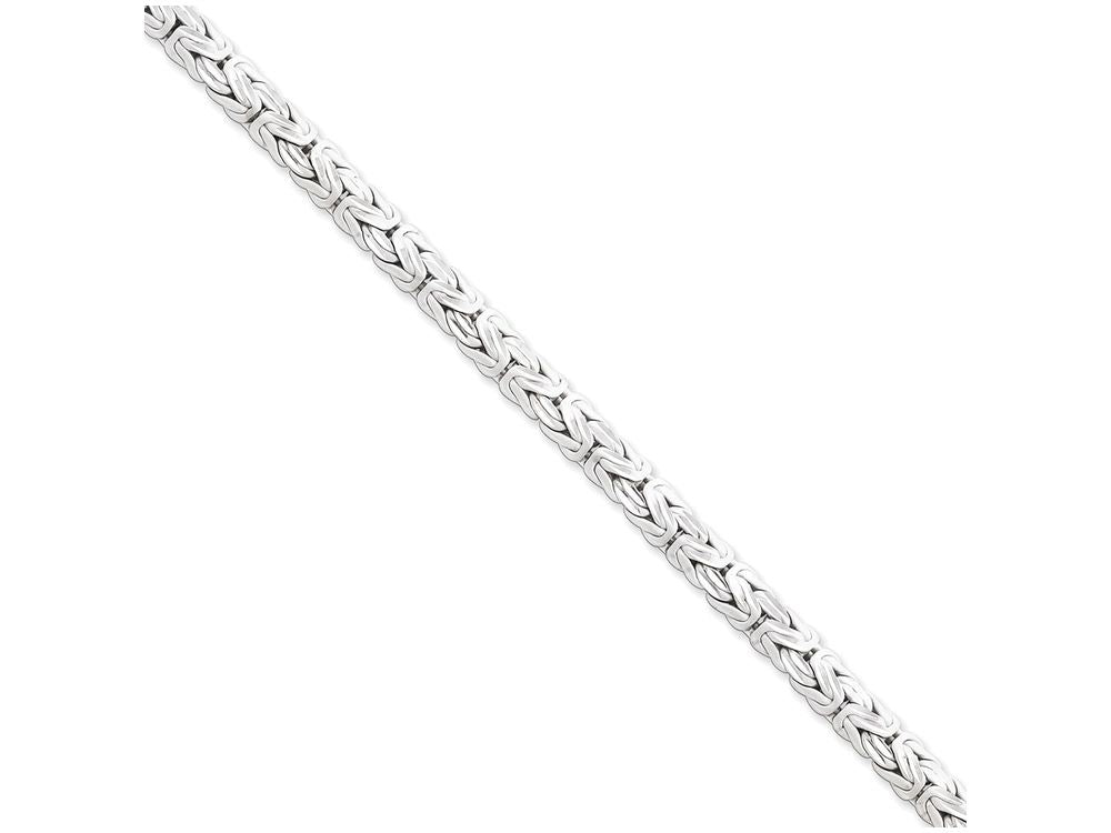 FJC Finejewelers Sterling Silver Fancy Byzantine Bracelet