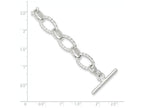 FJC Finejewelers Sterling Silver 7.75inch Polished Fancy Link Toggle Bracelet