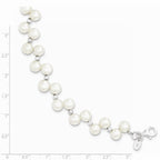 FJC Finejewelers Sterling Silver Freshwater Cultured Button Pearl 7.5in Bracelet