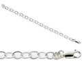 Amore LaVita Sterling Silver 7.5inch Fancy Link Bracelet 7.5 inches