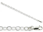 Amore LaVita Sterling Silver 7.5inch Fancy Link Bracelet 7.5 inches