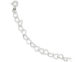 FJC Finejewelers Sterling Silver 7inch Polished Fancy Heart Link Bracelet