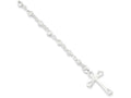 FJC Finejewelers Sterling Silver Polished Rosary Bracelet