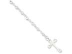 FJC Finejewelers Sterling Silver Polished Rosary Bracelet