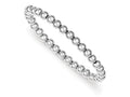 FJC Finejewelers Sterling Silver Polished Bead Stretch Bracelet