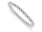 FJC Finejewelers Sterling Silver Polished Bead Stretch Bracelet