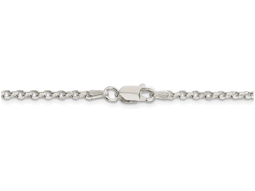 FJC Finejewelers 16 Inch Sterling Silver 2.5mm 8 Side bright-cut Cable Chain Necklace