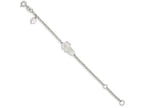 FJC Finejewelers Sterling Silver Polished Teddy Bear Baby Engraveable Id Bracelet