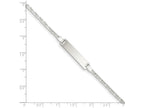 FJC Finejewelers Sterling Silver Polished Engraveable Children's Id Bracelet