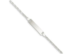 FJC Finejewelers Sterling Silver Polished Engraveable Children's Id Bracelet