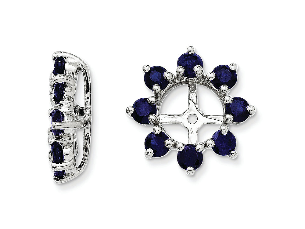 FJC Finejewelers Sterling Silver Created Blue Sapphire Earring Jackets