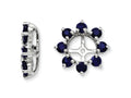FJC Finejewelers Sterling Silver Created Blue Sapphire Earring Jackets