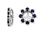 FJC Finejewelers Sterling Silver Created Blue Sapphire Earring Jackets