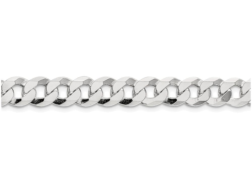 FJC Finejewelers 18 Inch Sterling Silver 8.5mm Close Link Flat Curb Chain Necklace
