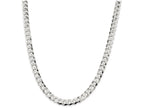 FJC Finejewelers 18 Inch Sterling Silver 8.5mm Close Link Flat Curb Chain Necklace