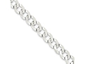 FJC Finejewelers 18 Inch Sterling Silver 9.75mm Close Link Flat Curb Chain Necklace