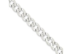 FJC Finejewelers 18 Inch Sterling Silver 9.75mm Close Link Flat Curb Chain Necklace