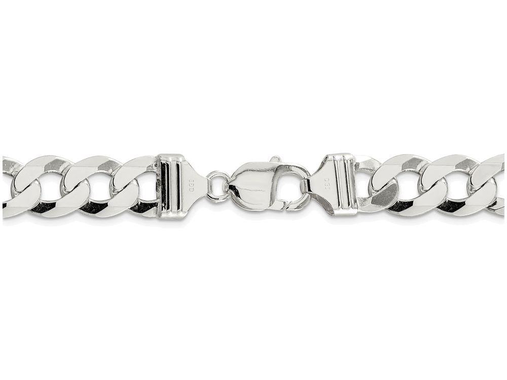 FJC Finejewelers 20 Inch Sterling Silver 11.75mm Close Link Flat Curb Chain Necklace