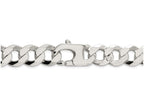 FJC Finejewelers 20 Inch Sterling Silver 14.5mm Close Link Flat Curb Chain Necklace