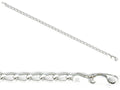 Amore LaVita™ Sterling Silver 3.2mm Open Link Charm Bracelet 7 inches