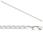 Amore LaVita™ Sterling Silver 3.2mm Open Link Charm Bracelet 7 inches