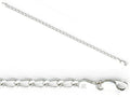 Amore LaVita™ Sterling Silver 3.2mm Open Link Charm Bracelet 8 inches