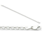 Amore LaVita™ Sterling Silver 4.3mm Open Link Charm Bracelet 8 inches