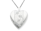 FJC Finejewelers 925 Sterling Silver 20mm with Butterflies Heart Locket Necklace - Chain Included