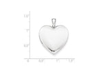 FJC Finejewelers Sterling Silver 24mm Plain Heart Locket Necklace