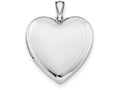 FJC Finejewelers Sterling Silver 24mm Plain Heart Locket Necklace