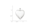 FJC Finejewelers Sterling Silver 20mm Satin Heart Locket Necklace