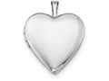 FJC Finejewelers Sterling Silver 20mm Satin Heart Locket Necklace