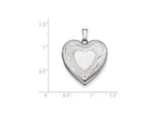 FJC Finejewelers Sterling Silver 24mm D/c Heart Locket Necklace