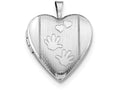 FJC Finejewelers Sterling Silver 20mm Hands Heart Locket Necklace