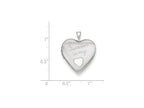 FJC Finejewelers Sterling Silver 20mm Forever In My Heart Locket Necklace