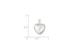 FJC Finejewelers Sterling Silver Butterflies 12mm Heart Locket Necklace