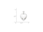 FJC Finejewelers Sterling Silver Polished 12mm Heart Locket Necklace