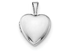 FJC Finejewelers Sterling Silver Polished 12mm Heart Locket Necklace