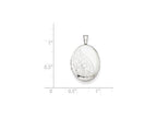 FJC Finejewelers Sterling Silver Swirls 19mm Oval Locket Necklace