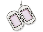FJC Finejewelers Sterling Silver Polished Rectangular Locket Necklace
