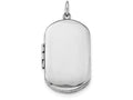 FJC Finejewelers Sterling Silver Polished Rectangular Locket Necklace