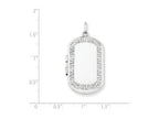 FJC Finejewelers Sterling Silver Greek Key Border Rectangular Locket Necklace