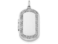 FJC Finejewelers Sterling Silver Greek Key Border Rectangular Locket Necklace