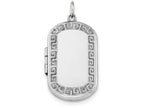FJC Finejewelers Sterling Silver Greek Key Border Rectangular Locket Necklace